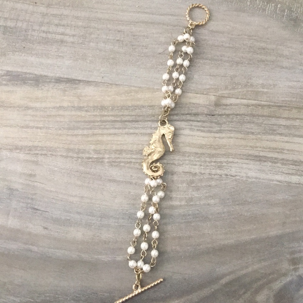 Gold Seahorse Bracelet